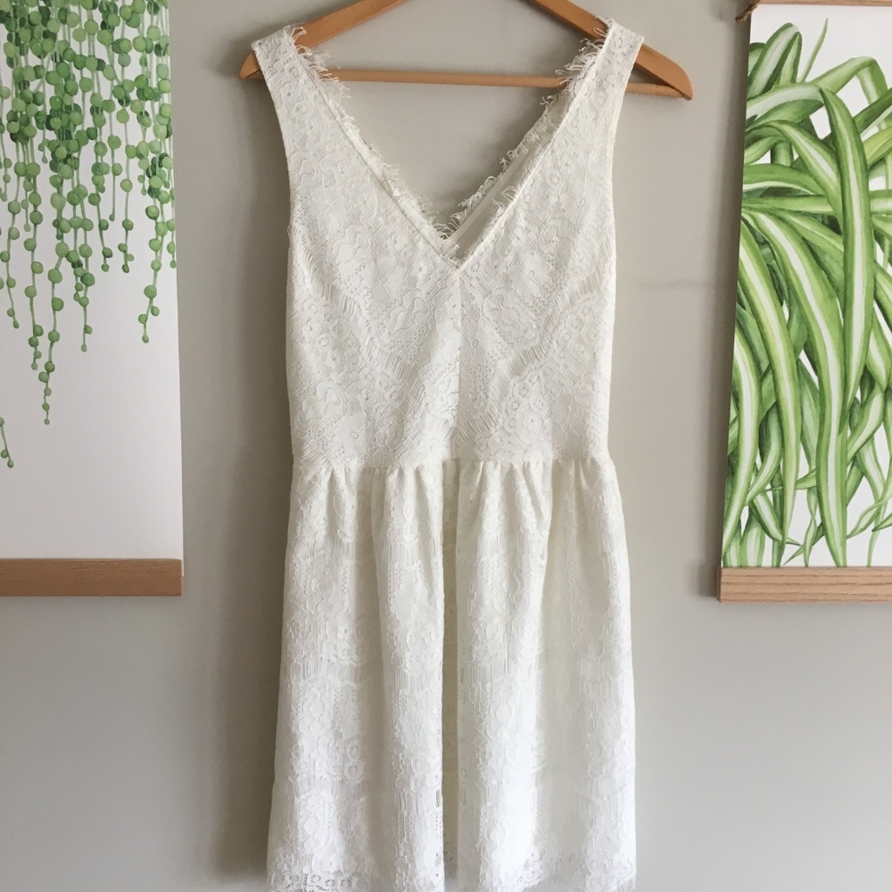 DV DOLCE VITA LACE TRIM RAIDNE DRESS